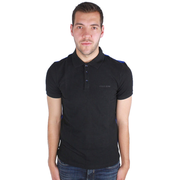 Amani Jeans 6y6f24 1200 Black Polo Shirt